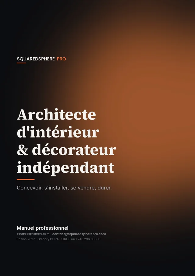 Couverture du manuel Architecte d'intérieur et décorateur indépendant