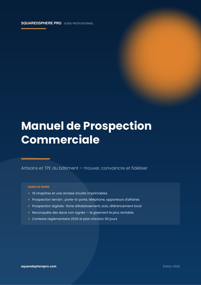 Couverture du manuel Manuel de Prospection Commerciale