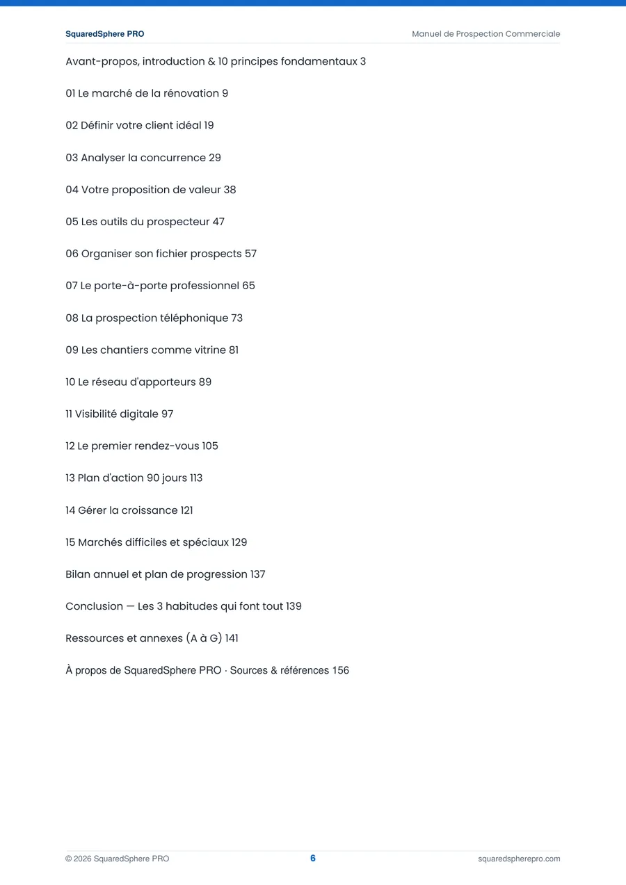Page 7 de l’extrait du manuel Manuel de Prospection Commerciale